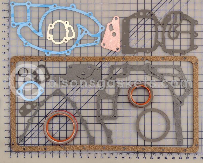 Conversion gasket set for International Harvester (IHC), Navistar V8 MV404, MV446 engines