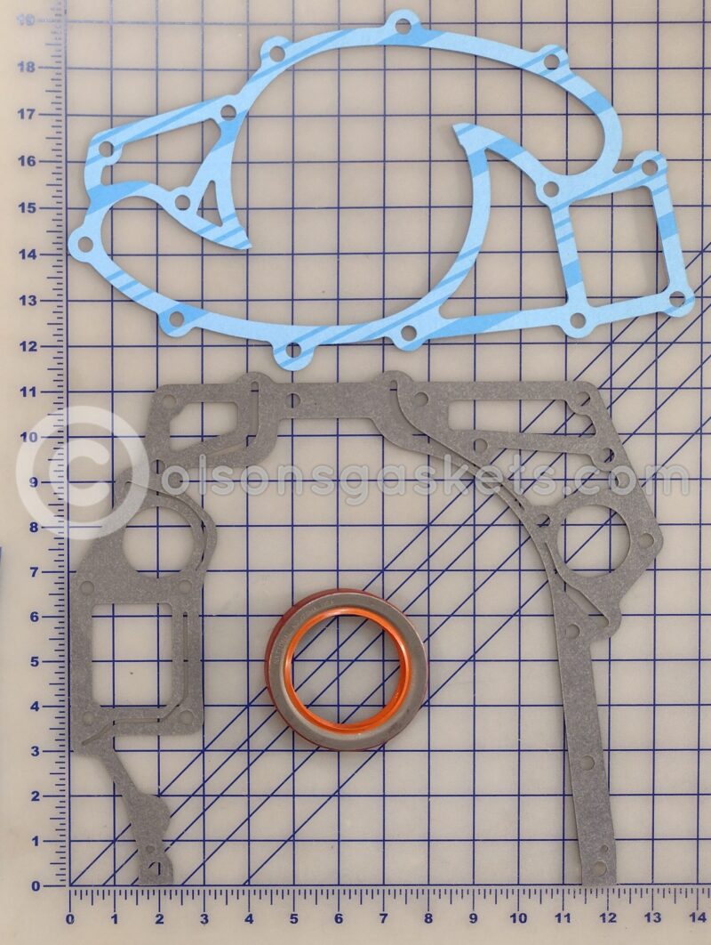 Timing Cover gasket set for the International Harvester (IHC), Navistar V8 MV404, MV446 engine